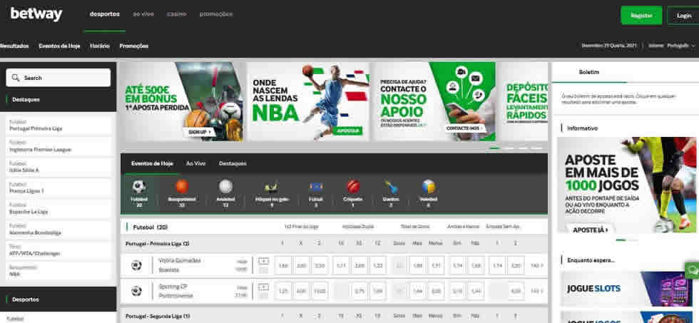 como ver as porcentagem dos slots